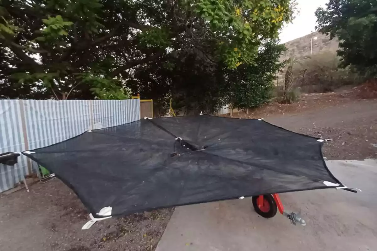 רשת עכביש לאיסוף זיתים, קלה לפריסה ואיסוף  