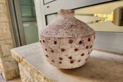 העששית העתיקה מהתקופה הביזנטית, גן לאומי ציפורי דצמבר 24. צילום דניאל הייטנר ריכטמן, רשות הטבע והגנים
